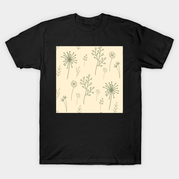 Spring Floral Pattern T-Shirt by ontheoutside